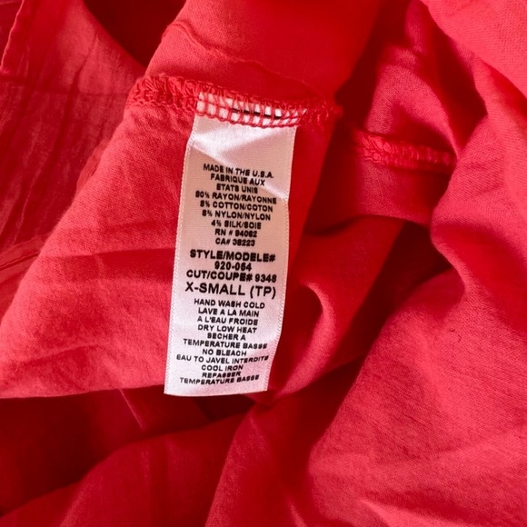 Anthropologie Language Pink / Red Dress Sz XS - Picture 8 of 9